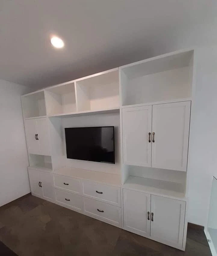Carpintería blanca a medida del proyecto Puebla
